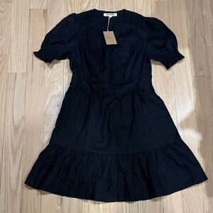 Boden  Mini Dress with Puff Sleeves